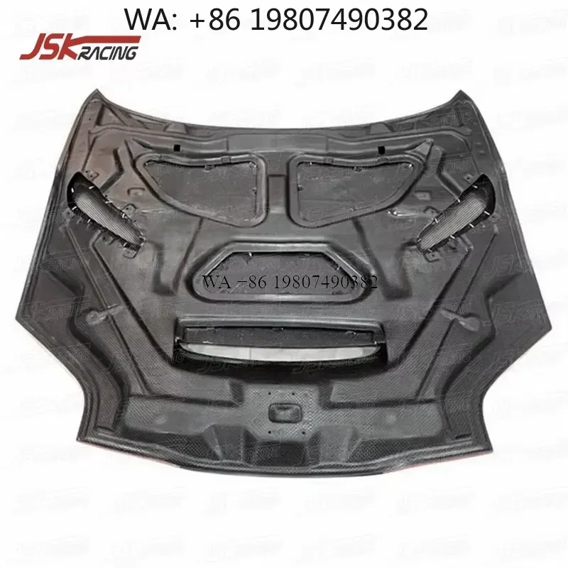 Wmwmnu Dry Carbon Fiber Hood Bonnet for 2017-2020 812 Front Engine Cover Vent Body Kit Mans Style Car Accessories