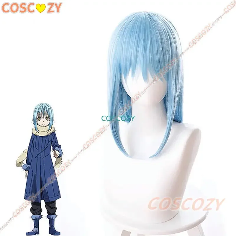 Slime Datta Ken Cosplay Costume Rimuru Tempest Cosplay Blue Coat Mask Slime Costume Men Got Reincarnated Carnival Wig Uniforms