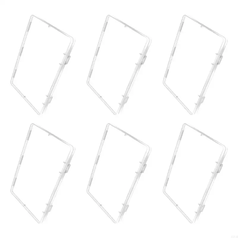 6pcs قابلة للتكديس فريزر حليب التخزين الحاويات الشفافة لتوفير المساحة منظم لأكياس حليب الأم a2ub #6