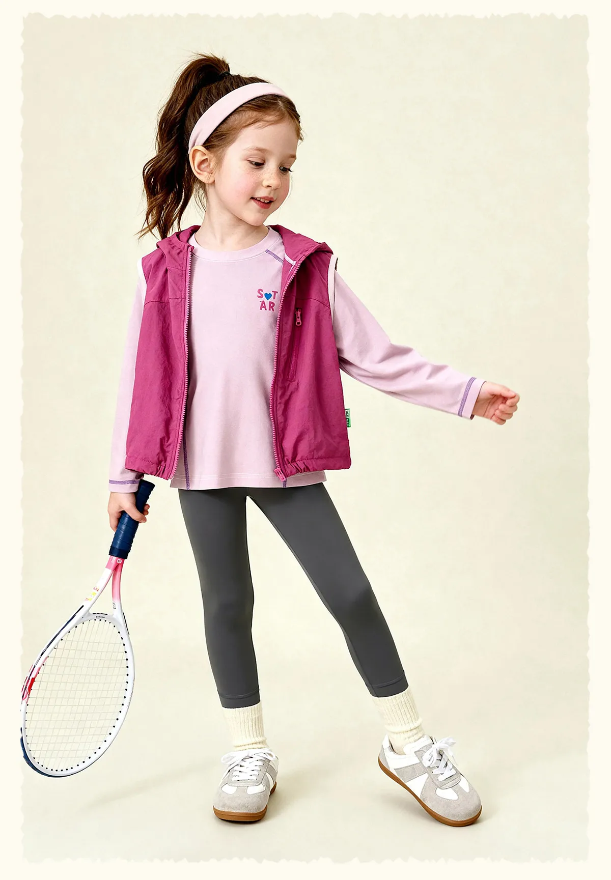 Amila 2026 Frühlings-Mädchenunterhose, hohe Elastizität, nicht verformbar, vielseitige Yogahose, Kinderbekleidung, Hose – Detail 31