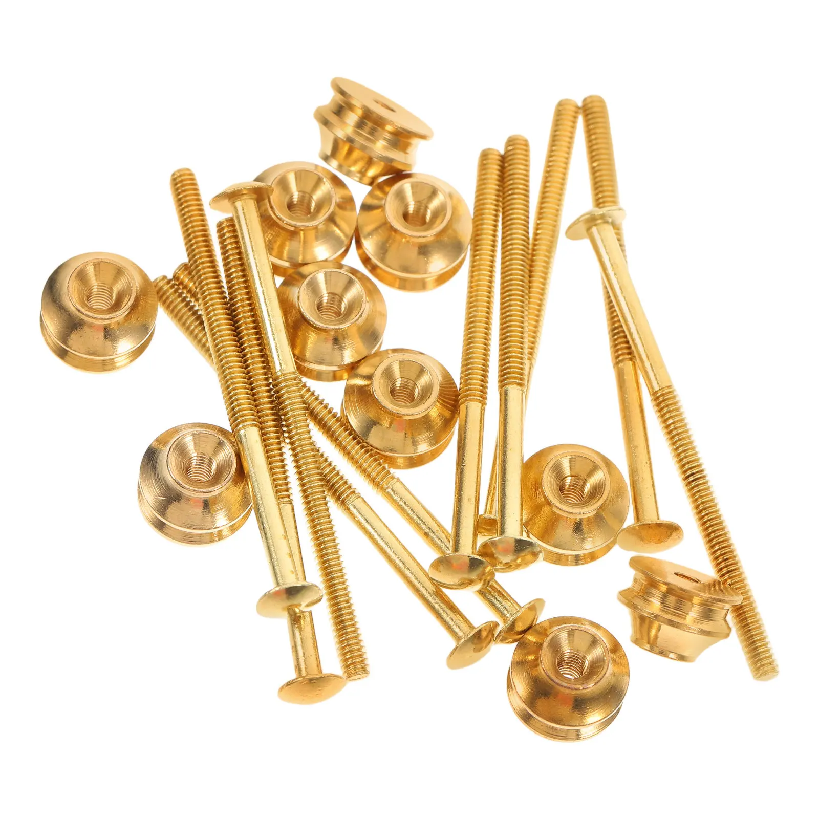 10Sets Pure Copper Teapot Lid Knob Fastener Set Rust Resistant Secure Grip for DIY Tea Pot Restoration Kitchen Appliance Repair