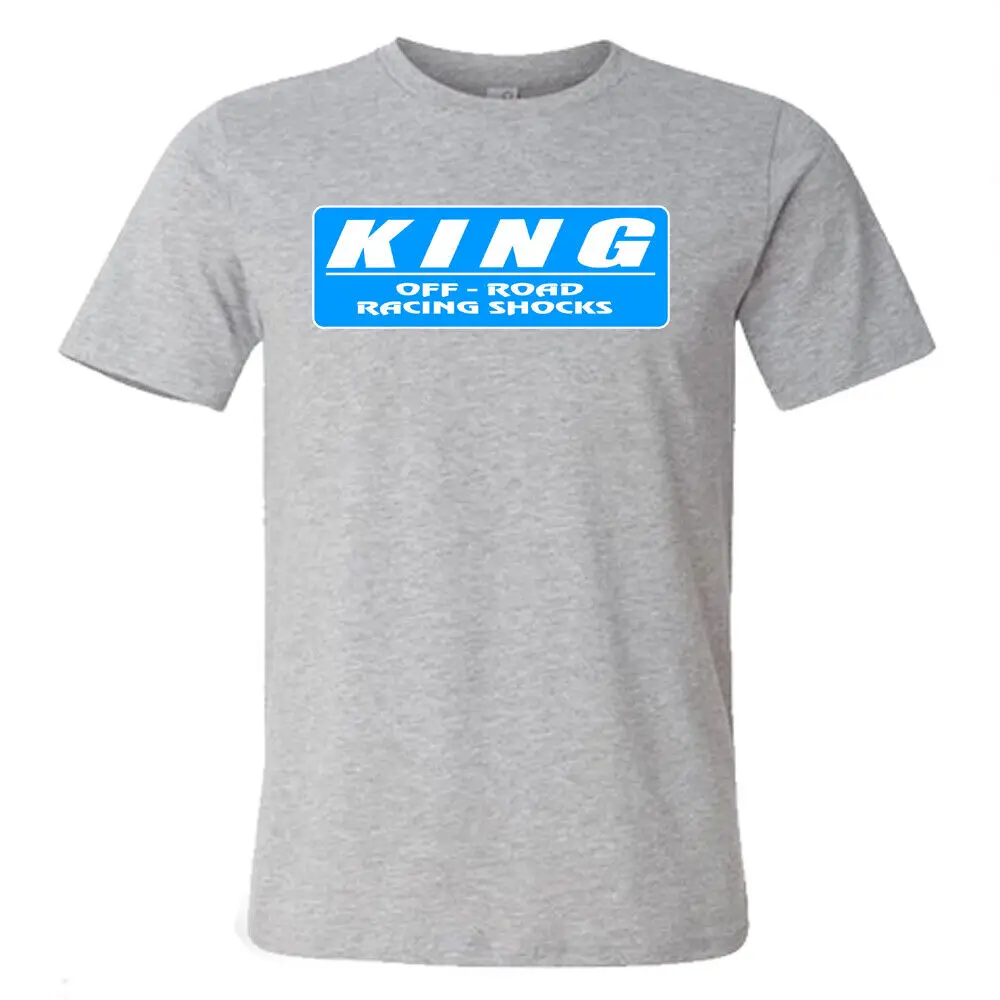 KING Off Road Racing Shocks Men's Grey T Shirt Size S to 5XL