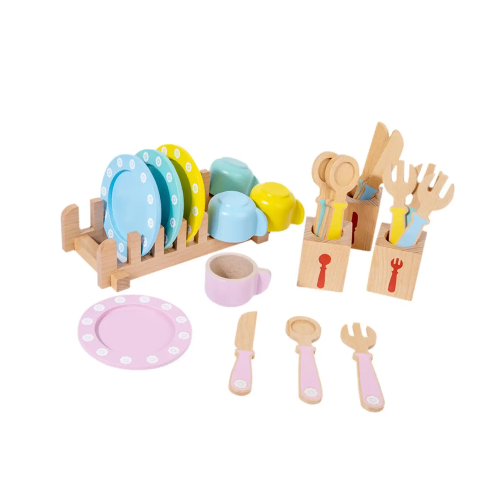 Jogue Acessórios de cozinha Pratos e utensílios Interativos Pretend Play para 3 4 5