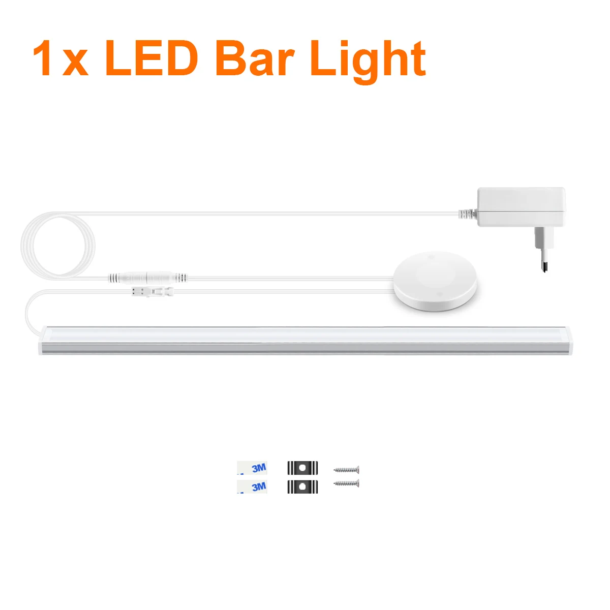 MALITAI Unter dem Schrank LED-Balkenlicht, verbindbares LED-Streifenlicht mit durchdringbarem Holz-Touch-Sensor, dimmbarer Schalter für Küchenschrank-Regal 3