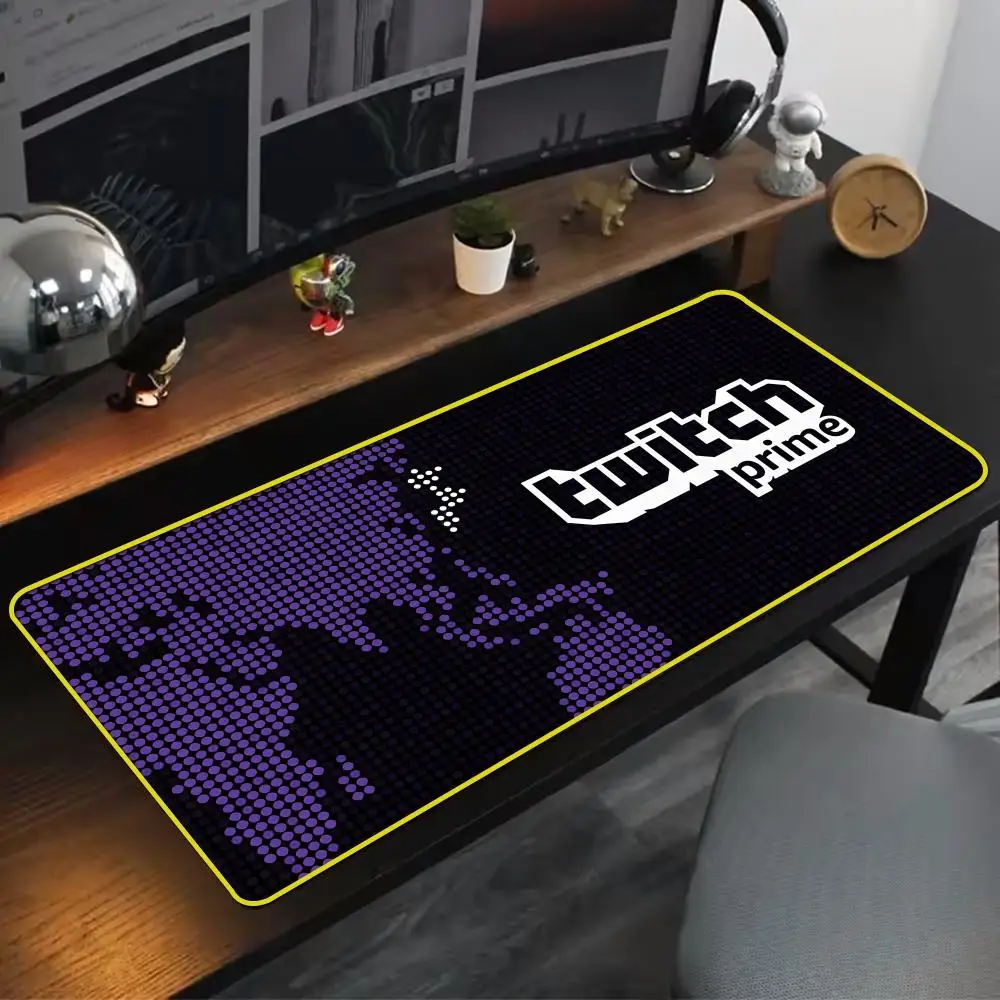Cool Games T-Twitch Mouse Pad 90x40cm Colorful Lock Edge Pure Natural Rubber Desktop Anti slip Large Mouse Pad