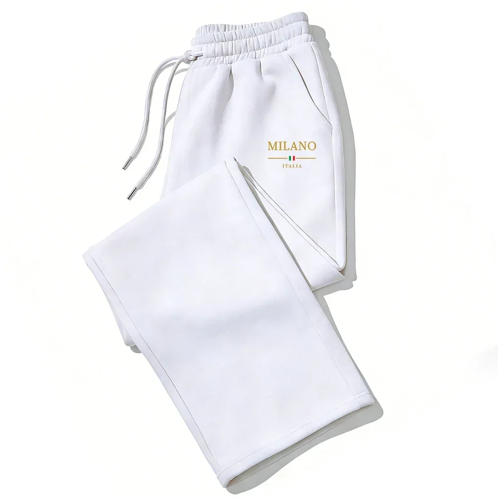 2026 Heißer Verkauf: Jogginghose mit Milan-City-Print für Herren und Damen, Herbst/Winter, lässig, hochwertige Outdoor-Lauf- und Sport-Sweatpants – Detail 8
