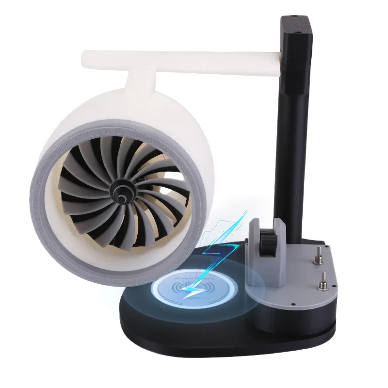 Nowy Kreatywny Biurkowy USB Wentylator Turbinowy Silnika Samolotowego JetFan Mini Wentylator z Bezprzewodowym Ładowaniem