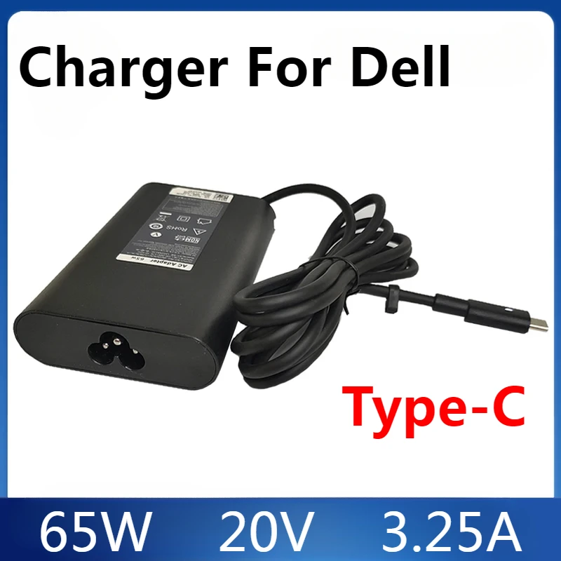 

Зарядное устройство для ноутбука USB Type C мощностью 65 Вт для Dell Latitude 7275 7370 5420 5285 5290 5520 XPS 13 9250 9360 9365 9370 9380 9350 9550 02YK0F