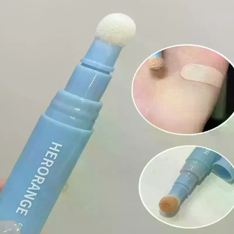 HERORANGE Pluszowy Korektor w Płynie do Twarzy, Kryjący Cienie, Wyrównujący Koloryt Skóry, Rozjaśniający, Kontrolujący Wydzielanie Sebum, Podkład, Długotrwały