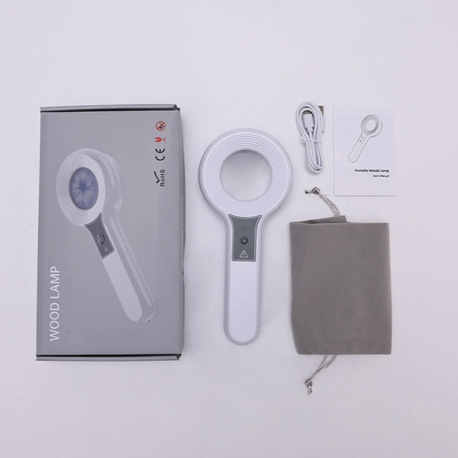 NEW Professional Dermatoscope Skin Medical Magnifier Detection Woods Lamp UVA Lamp For Vitiligo Detection