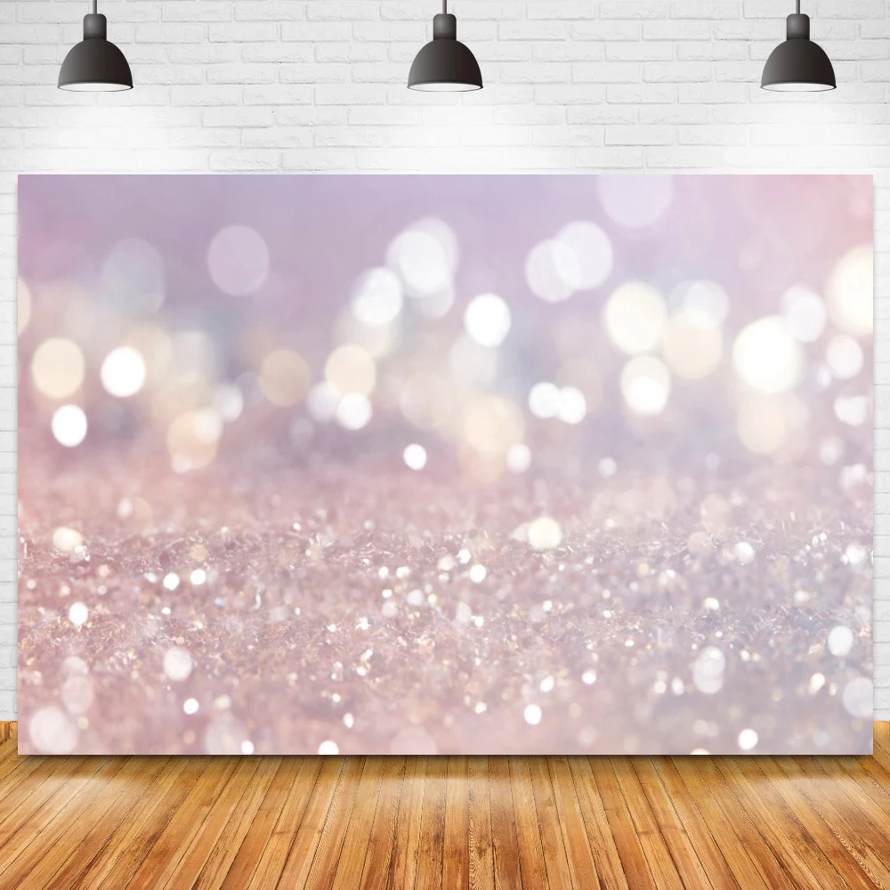 Silver Light Polka Dots Bokeh Photography Backdrop Prom Girl Women Evening Party Background Photo Studio Photocall Vinyl Poster