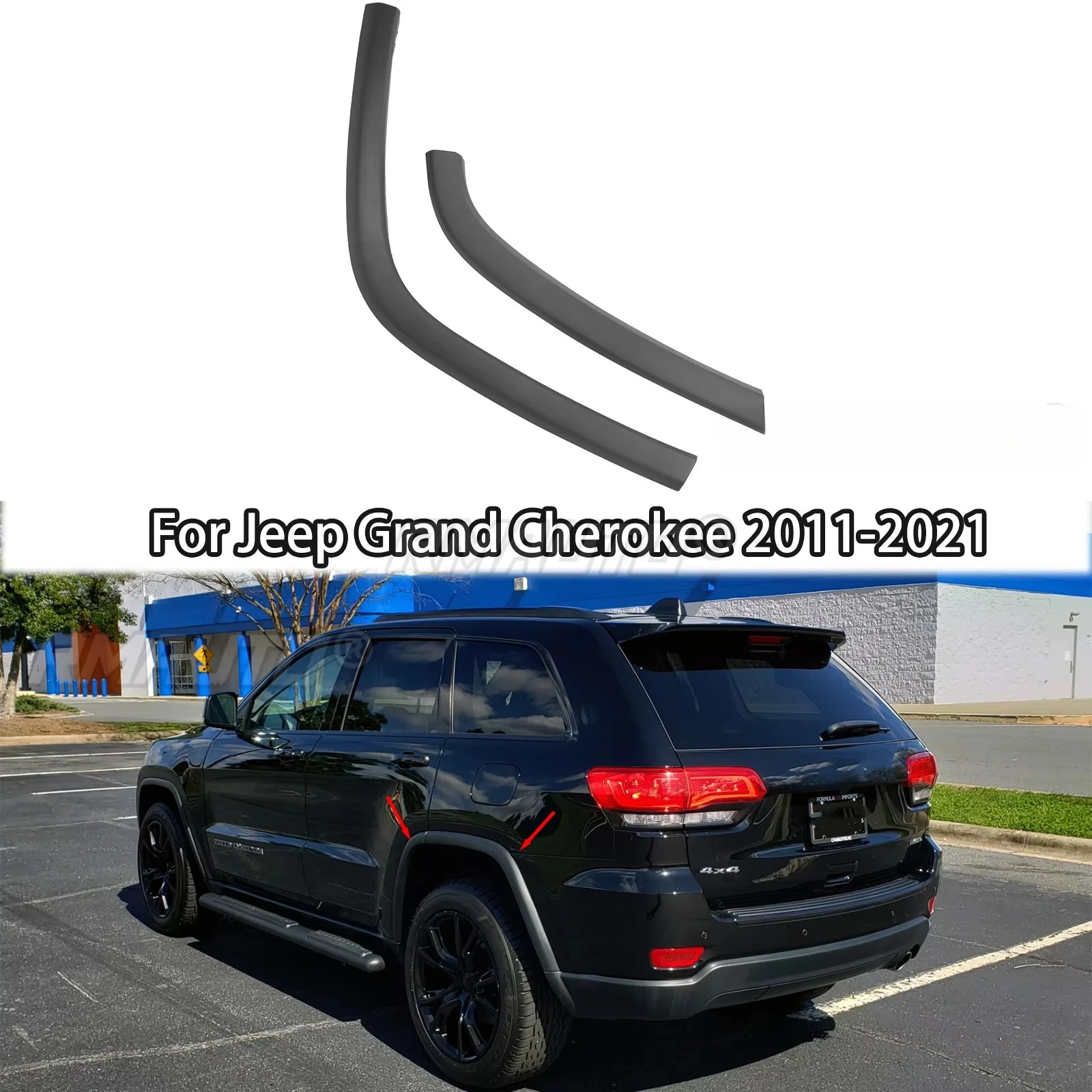 Grand Cherokee 2011 - 2021 Rear Wheel Arch Eyebrow Trim 1MP36RXFAE