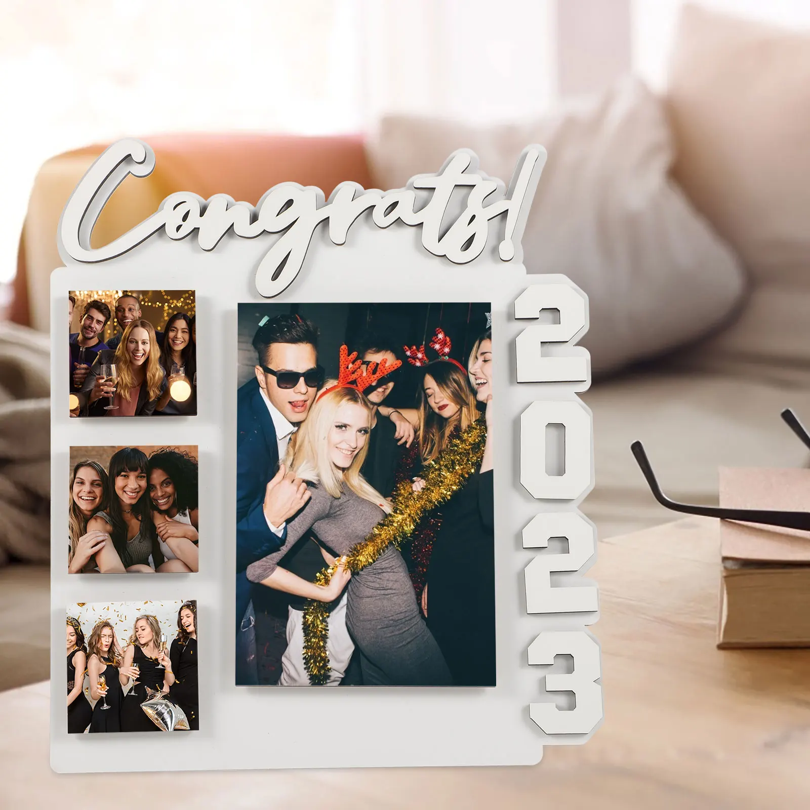 

Blank Picture Frame Sublimation Diy Graduation Photo Frame Lightweight Desktop Decor Party Centerpiece Family Display