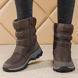Boots Woman Snow New Shoes Women Platform Woman Shoes Fashion Waterproof Mid High Boots Platform Botas Mujer Winter Girls Boots