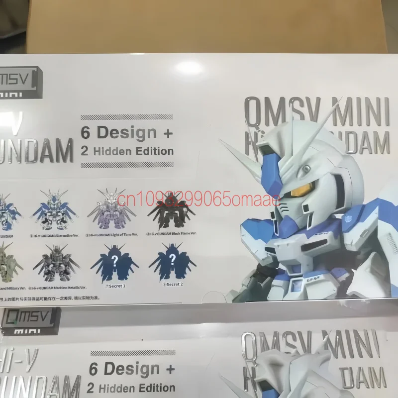 Коллекционные фигурки-мехи Bandai Namco: Оригинальные модели QMSV Mini Hi-V Gundam RX-93 Nu II Mobile Suit Blind Box для взрослых (в наличии)