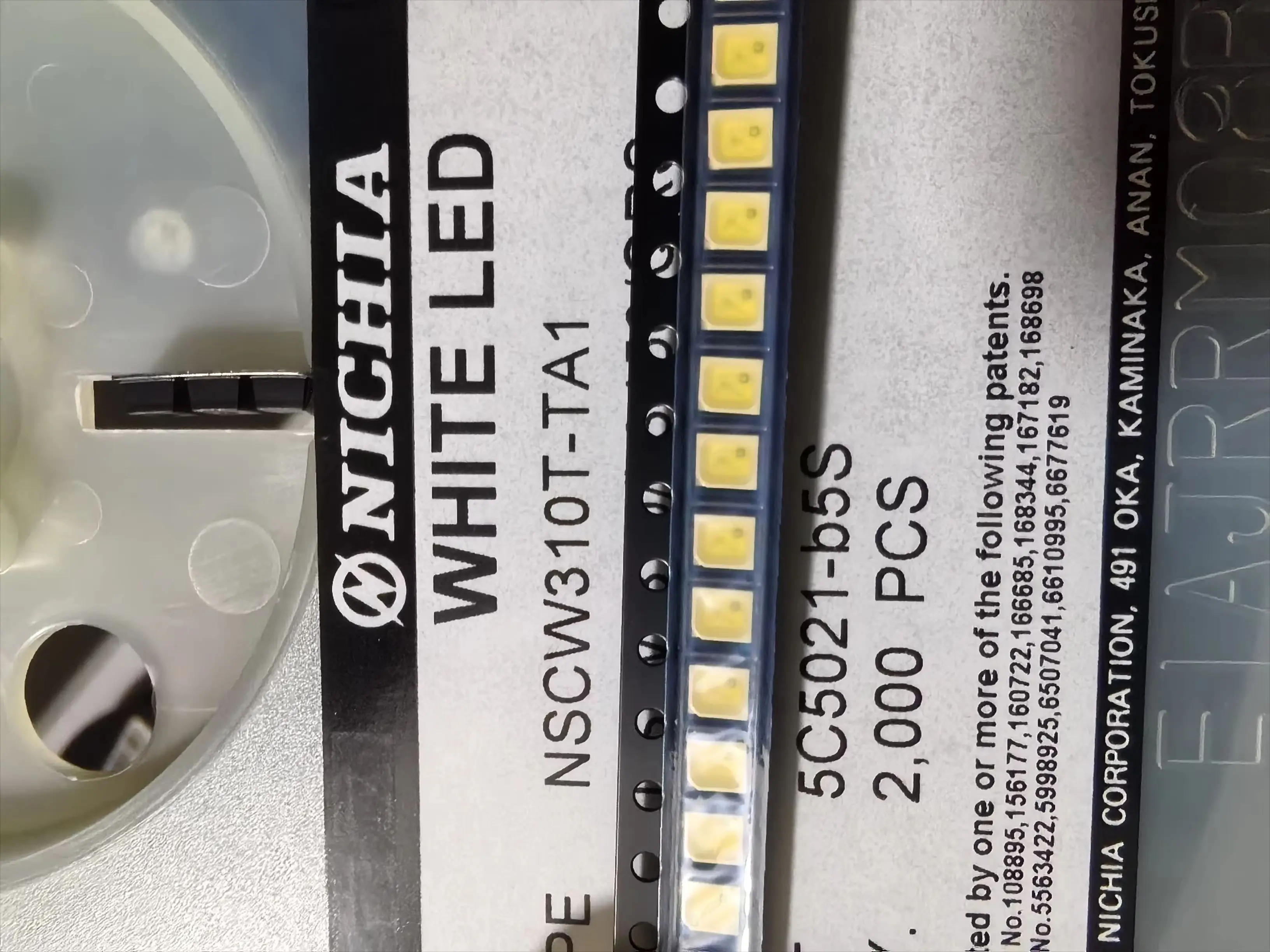 

50Pcs/NSCW310T-TA1 3528 Ultra bright positive white light LED lamp bead core for automobile instrument