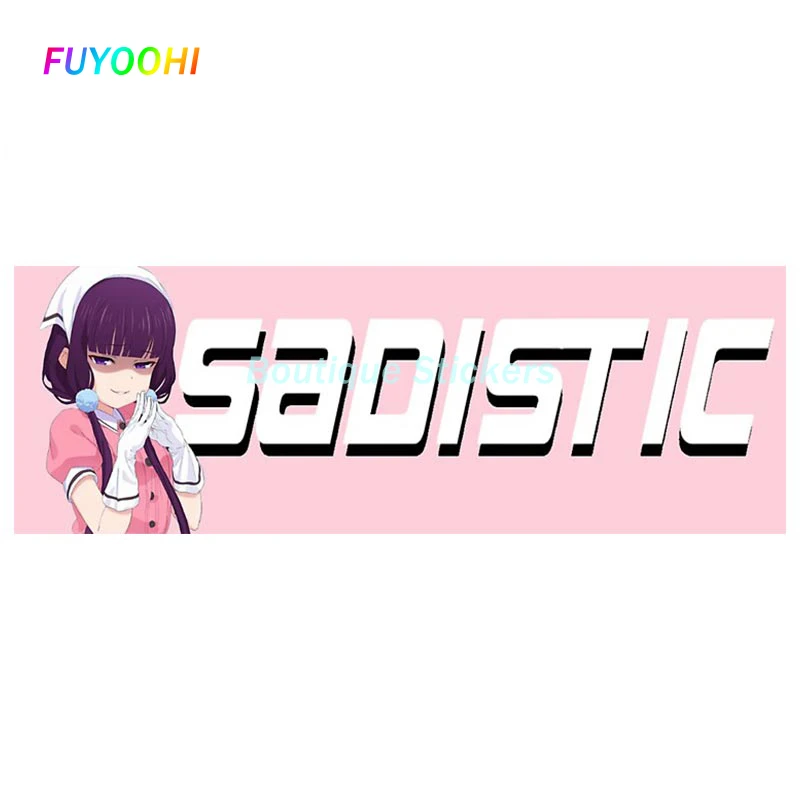 FUYOOHI Play Stickers for Maika Sakuranomiya Strip Car Sticker Blend S Waifu Decal Window Trunk Anime Car Decoration