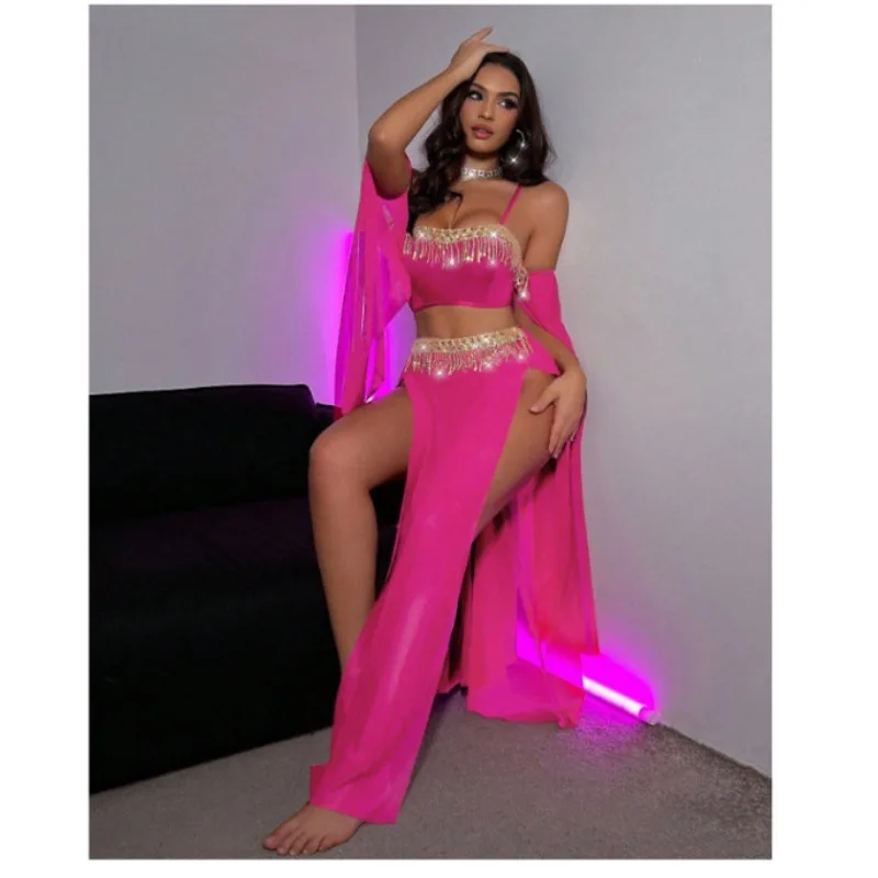 customized-sexy-lingerie-bra-set-long-dress-nightgown-pajamas-exotic-dancewear-belly-dance-costume