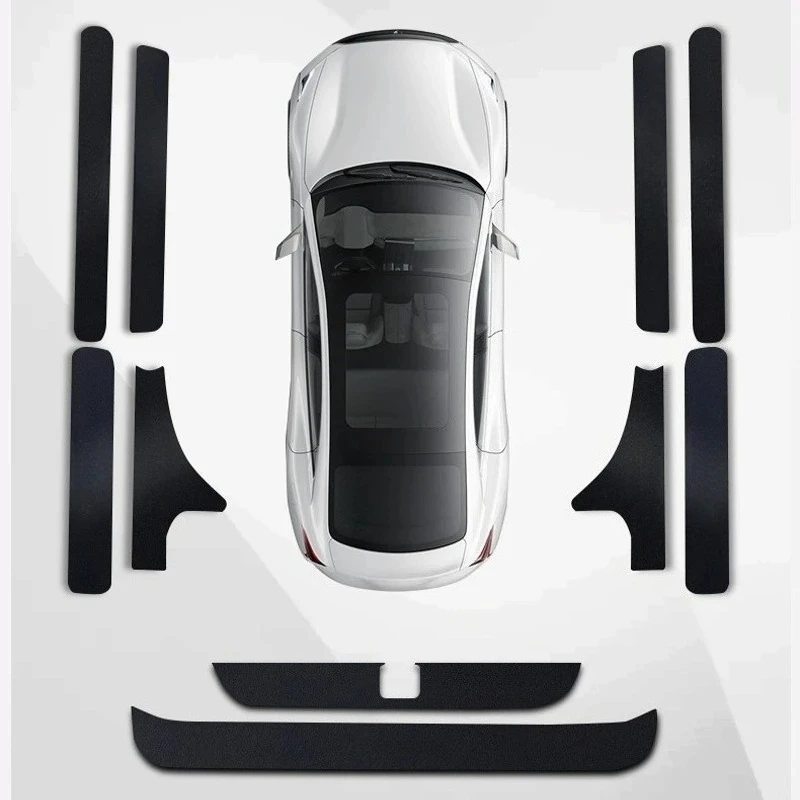 لتويوتا RAV4 2015-2025 عتبة السيارة قطاع ملصقات واقية الباب الجذع خدش أثر مقاومة ملصقات السيارات الداخلية