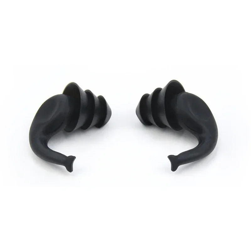 سدادات أذن عازلة للصوت لتقليل الضوضاء من السيليكون مكونة من ثلاث طبقات، سدادات أذن للسباحة مقاومة للماء #1