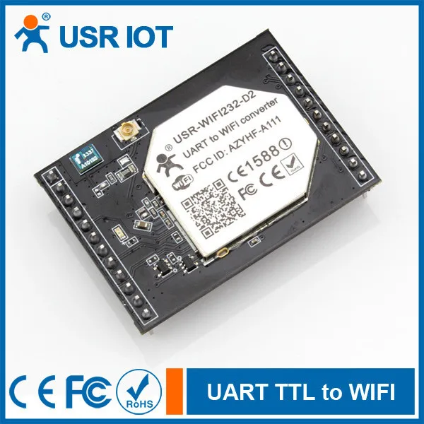 USR-D2 Convertitore seriale UART TTL a Wifi da 2 LAN Supporto + Set di istruzioni per la configurazione