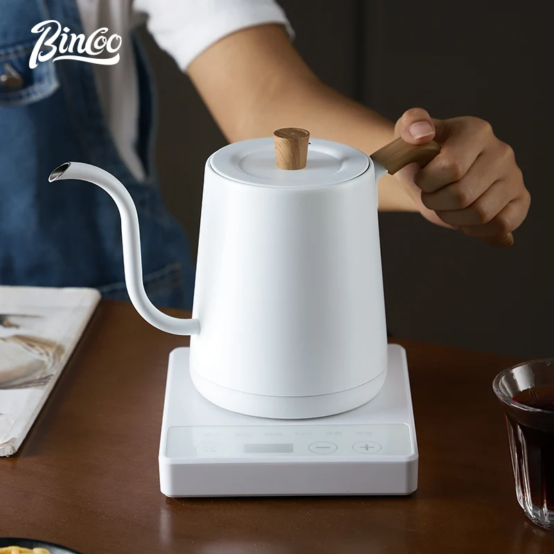 

Bincoo Smart Electric Wireless Coffee Kettle 304 Stainless Steel Camping Espresso Gooseneck Coffee Drip Pot Barista Accessories