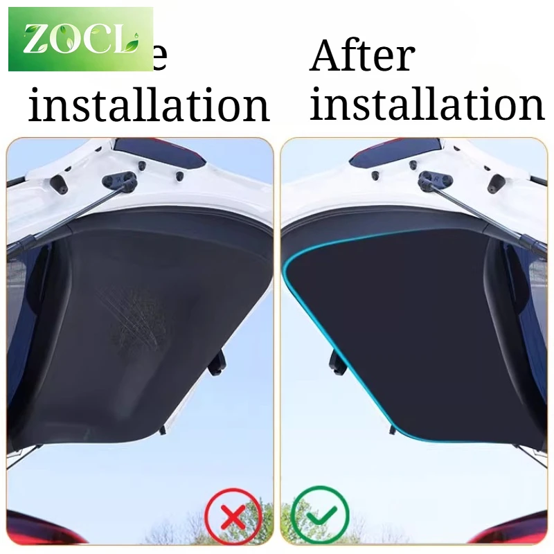 NewFor Volkswagen ID3 Tailgate Sticker Id6 Trunk Guard Tailbox Interior Modification Protective Supplies Id4x Rear Door Kick Pad