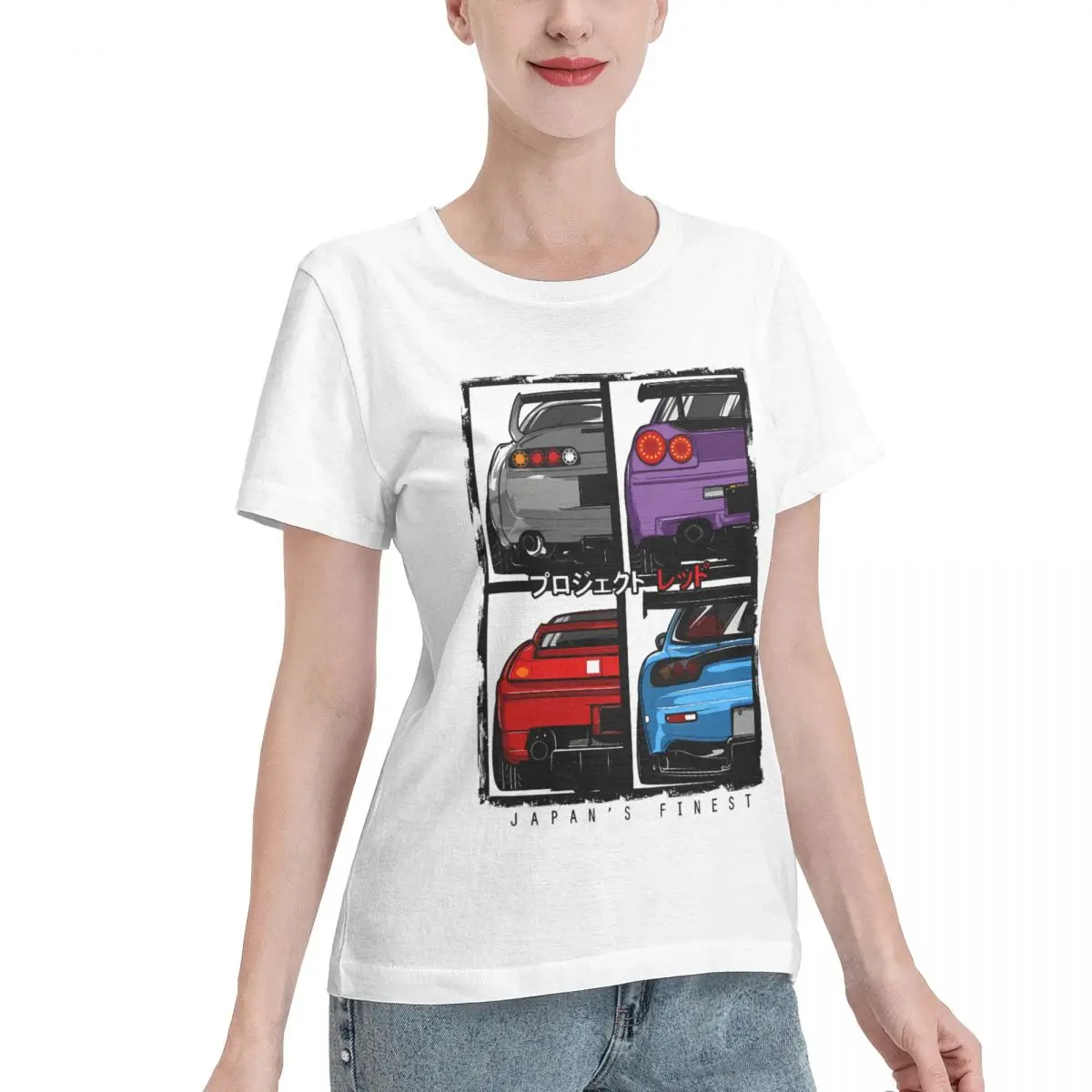 All Season Wear JDM R34 NSX FD3S RX7 Skyline GTR Women's T-shirt Modern Minimalist Tshirt