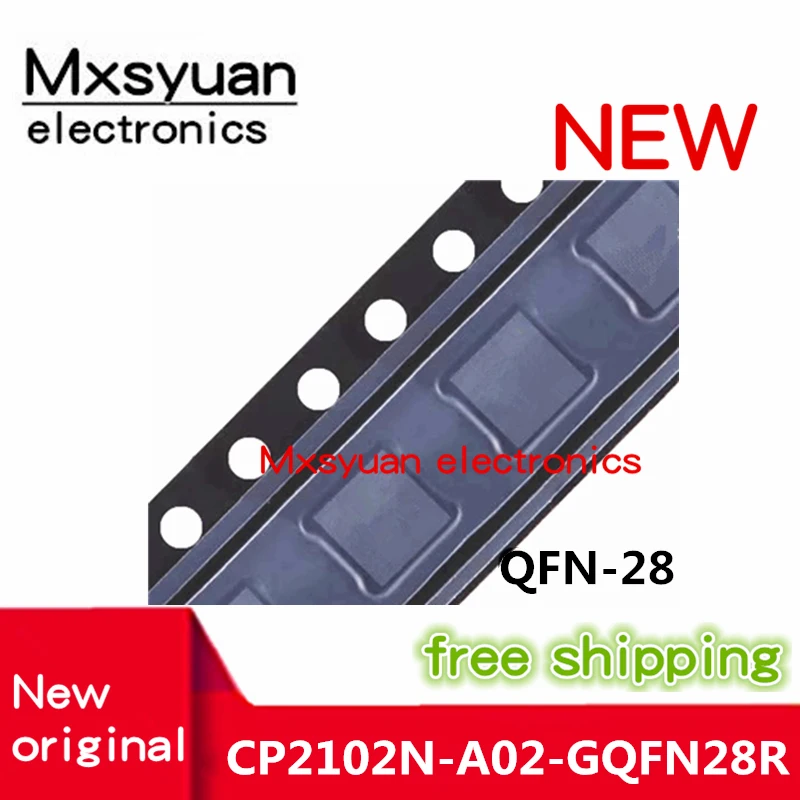 5Pcs ~ 20ชิ้น/ล็อต CP2102N-A02-GQFN28R CP2102N CP2102N-A02 QFN28 CP2102N-A02-GQFN28ใหม่เดิม
