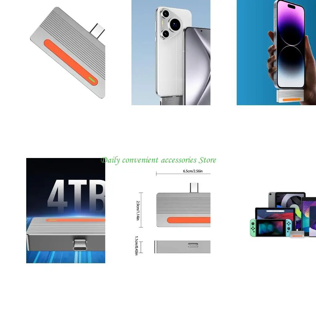 

97QB USB C NVME SSD Корпус, 10 Гбит / с алюминиевого корпуса для 2230 DIVE