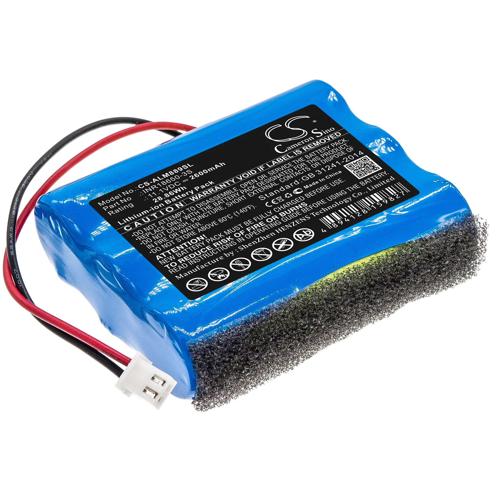 11.1V 2600mAh CS-ALM889SL Speaker Battery INR18650-3S for Altec Lansing Super LifeJacket Jolt Rugged,IMW889,IMW889N,IMW888S+TOOL