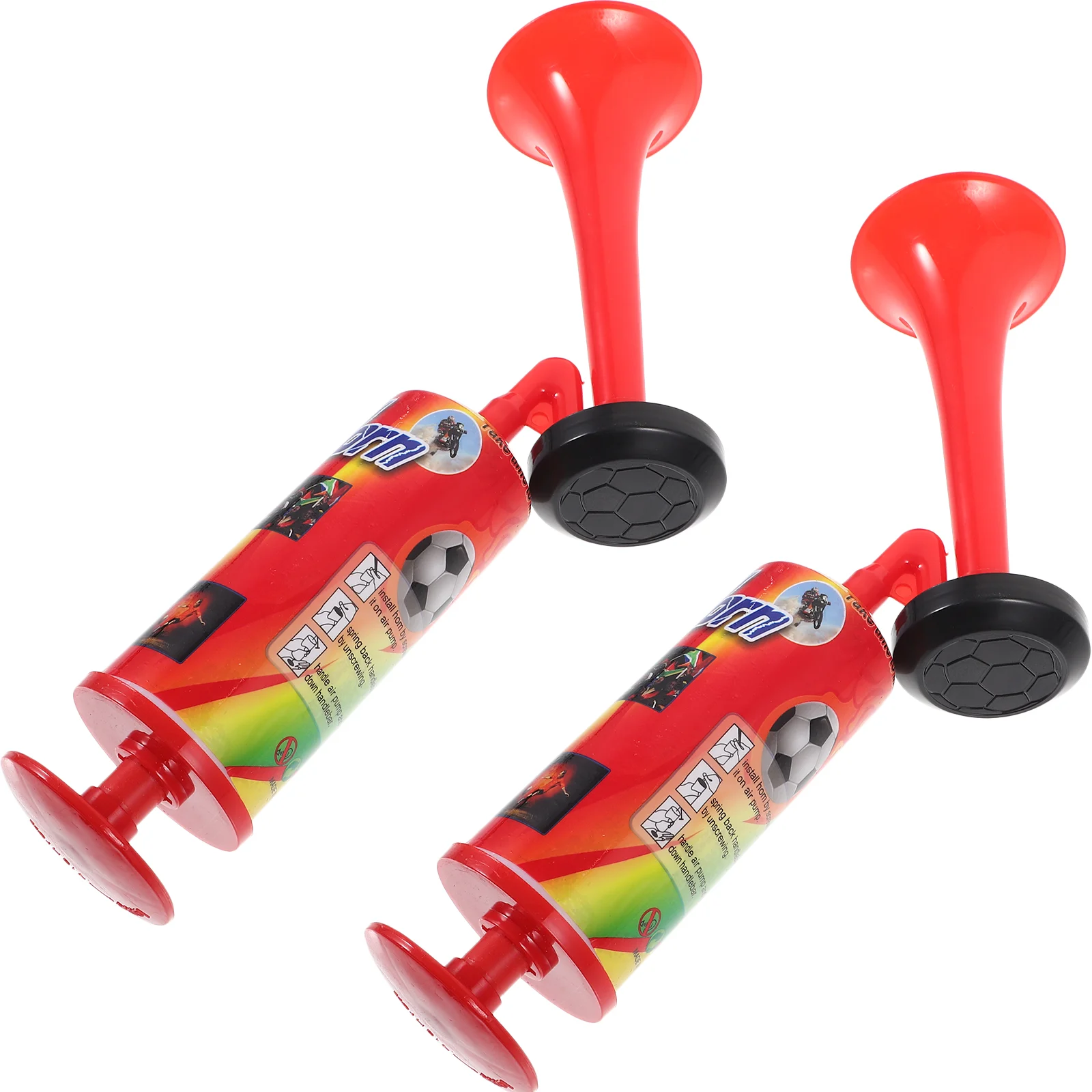 

2 Pcs Toy Horn Hand Pump Air Push Car Speakers Safety Parties Sports Events Generator Child