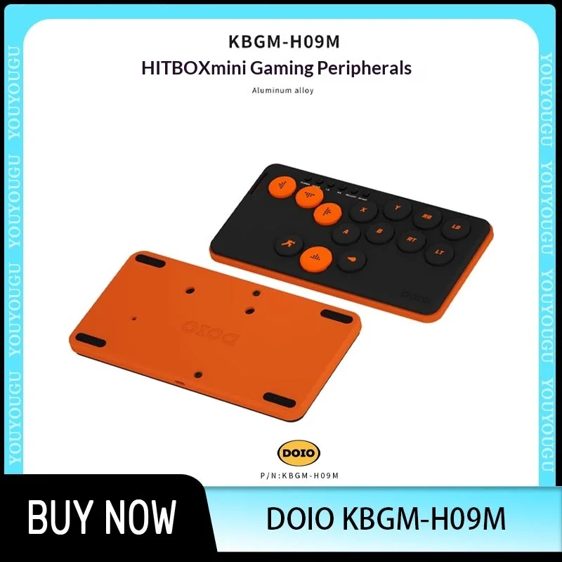 

DOIO KBGM-H09M HITBOX низкопрофильный переключатель игровая клавиатура из алюминиевого сплава мини портативный Street Fighter 6 для PS5 Switch Steam NS2