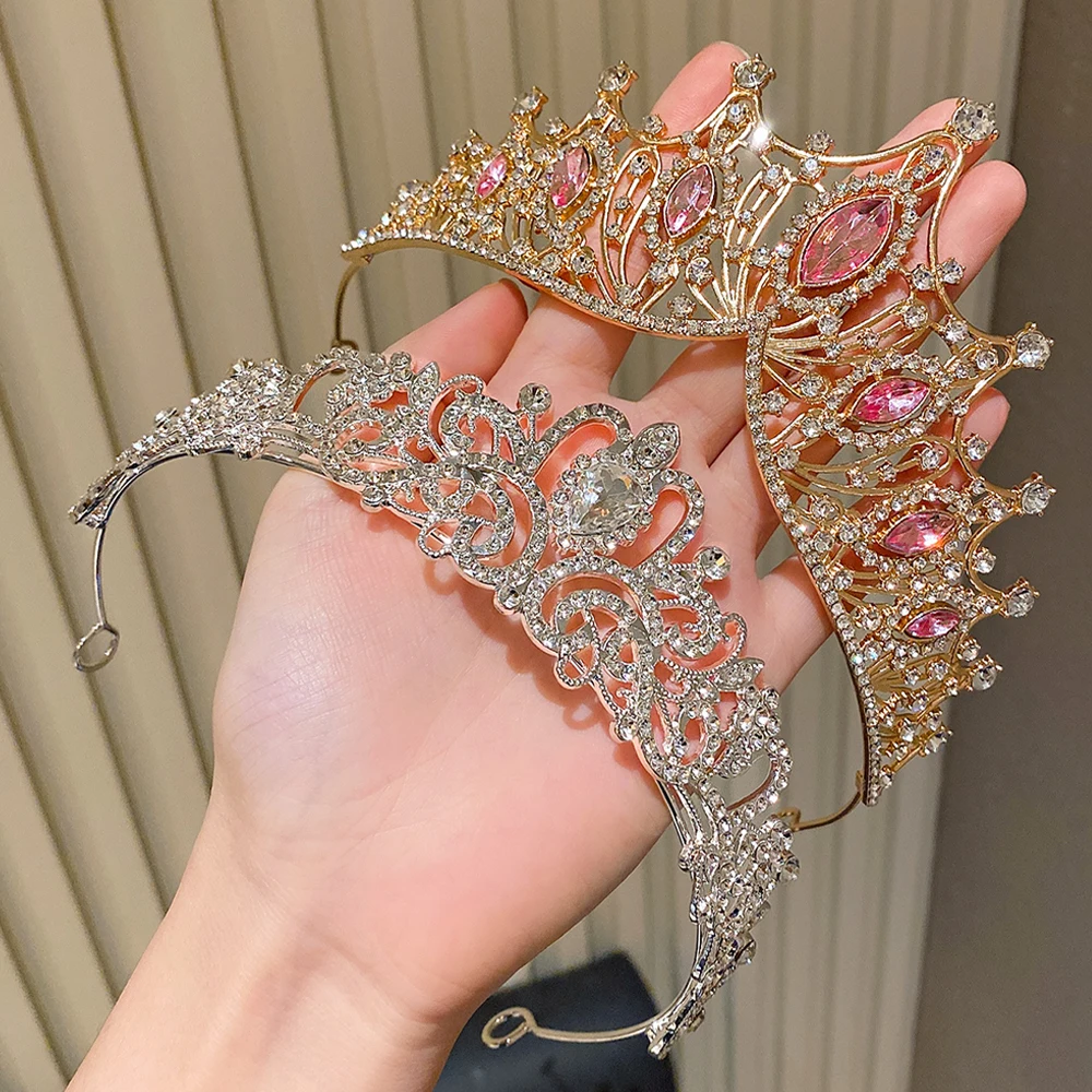 2 corone per spettacoli di feste di fascia alta di colore misto, regali ideali per matrimoni, compleanni, celebrazioni, cerimonie di arrivo delle donne