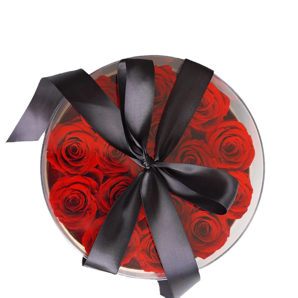 

Rose eternal flower, acrylic gift box, for girlfriend and friend, birthday gift, Valentine's Day Qixi Festival