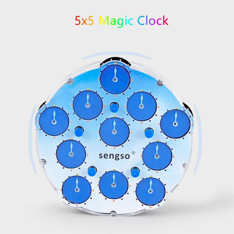 Sengso Magnétique horloge Magique 3x3x3 horloge Magique 4x4 horloge magique 5x5 Horloge Magique 3x3 cube magique horloge Magnétique Vitesse horloge cube jouet 3x3 Magnetic Magic clock 4x4 clock 5x5 clock