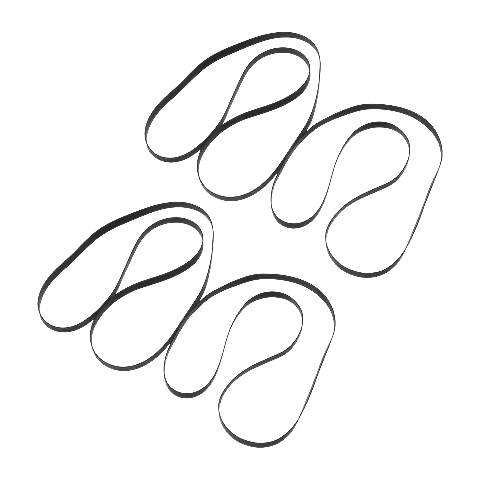 4Pcs Rubber Turntable Belt for Vinyl Record Player Phonograph Supplies Belt Replacement Smooth Flexible Uniform Thickness Long