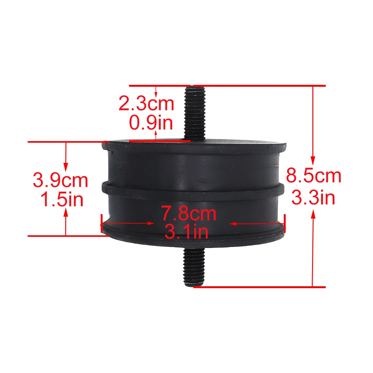 For Land Rover Range Rover Classic Defender Heavy Duty Anti-Vibration Left Right Engine Rubber Mount Comes with Nuts & Washers