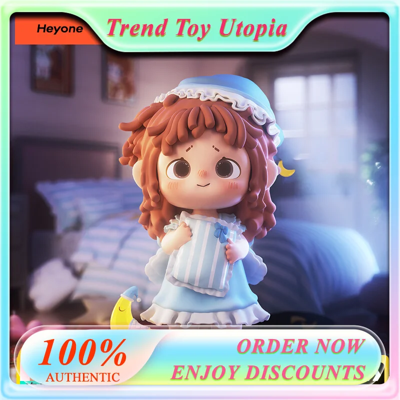 

Kkv Authentic Black Play Fufu Night Light Series Blind Box Trendy Handmade Ornament Birthday Gift Surprise Opening Box Good Gift