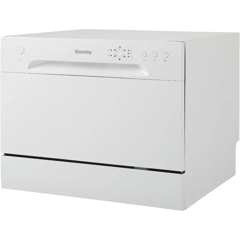 Danby DDW621WDB Lavastoviglie da appoggio con 6 coperti, 6 cicli di lavaggio e cestino per l'argenteria, Energy Star-Rated