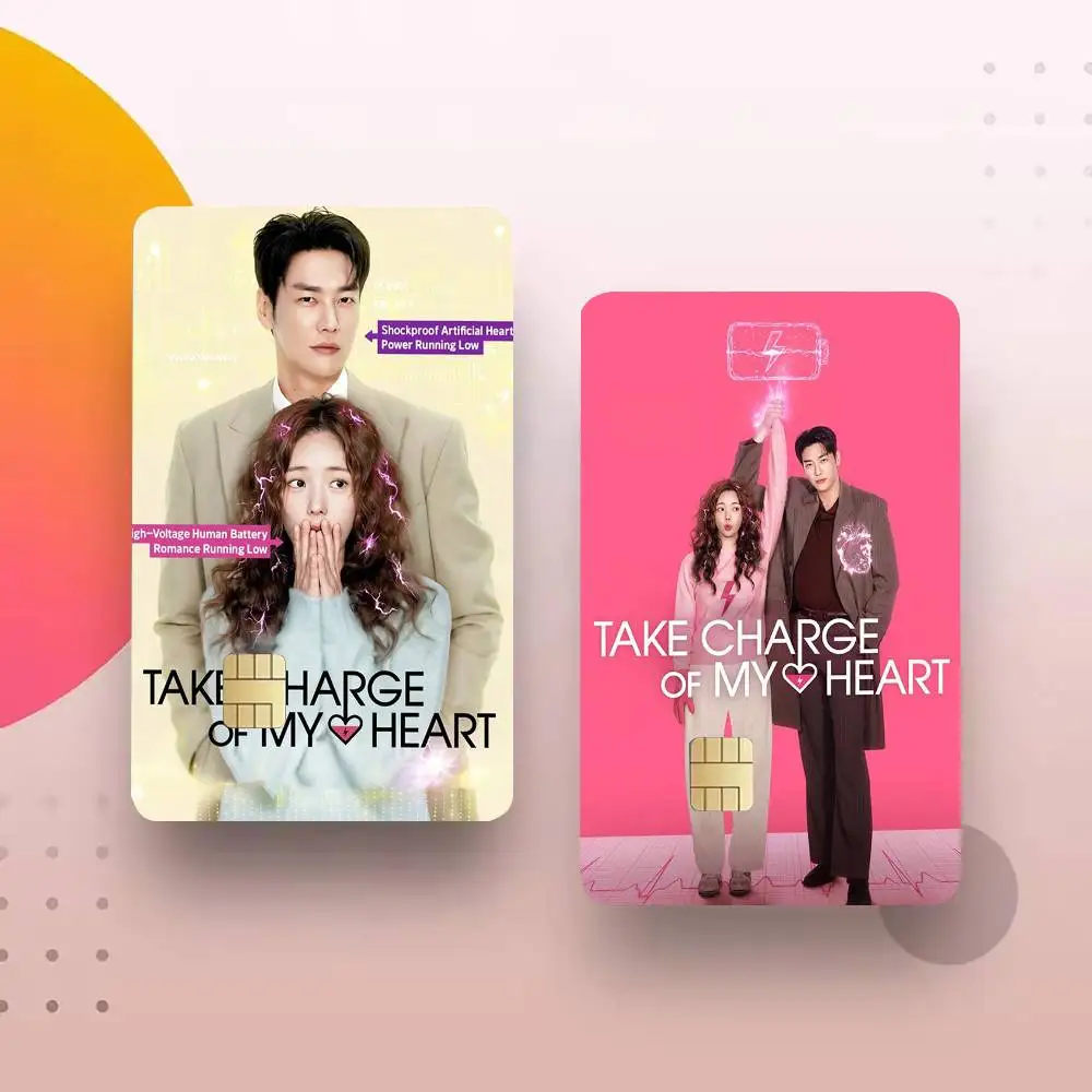 Kdrama T-Take Charge of My Heart 4pcs 1Set Film Skin for Debit Credit Bank Visa Card Decal Cover