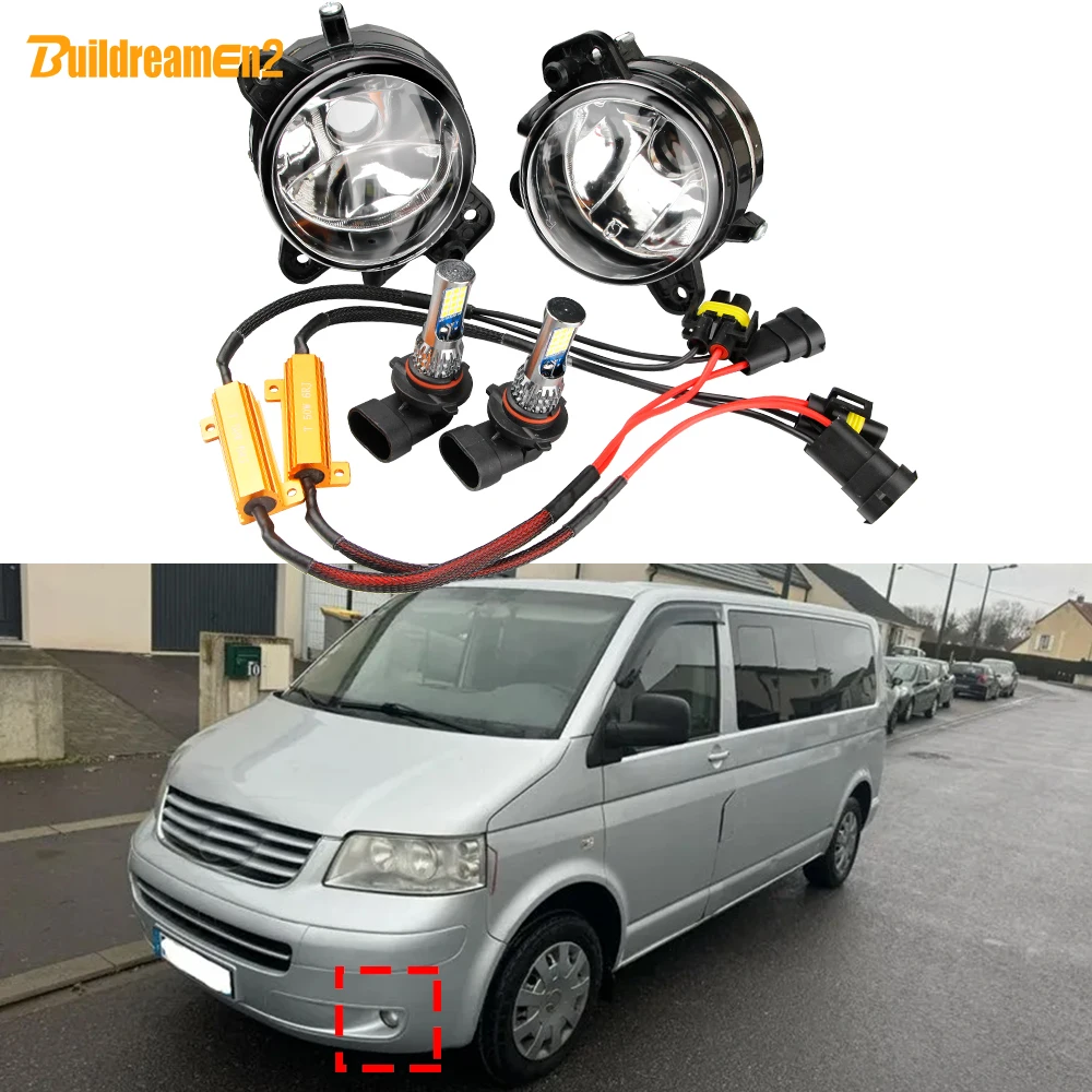 

2 X Car Front LED Fog Light Assembly Daytime Running Lamp For VW Volkswagen Caravelle T5 2003 2004 2005 2006 2007 2008 2009