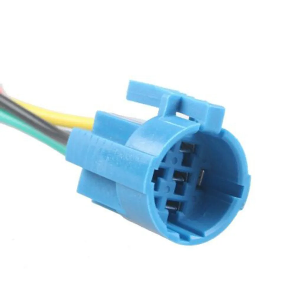 Waterproof Button Switch 12V With Wire Socket 250VAC 5A Blue Electronic Equipment Push Stainless Steel Harness