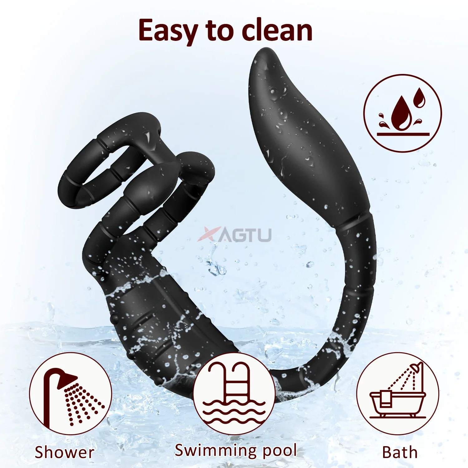 APP Control Vibrating Butt Plug Cock Ring for Men Prostate Massager for Gay Anal Vibrator Penis Ring Adult Sex Toy for Men - Image 6