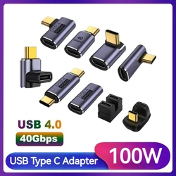 Adaptador de Metal USB 100 tipo C, convertidor de carga de USB-C para teléfono, Macbook Air Pro y portátil, transferencia rápida de datos, OTG, 40gbps, 4,0 W