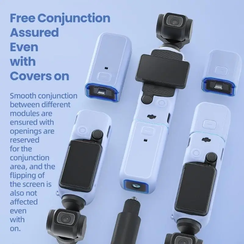 포켓 3 카메라 스태빌라이저 케이스 K1KF 용 충격 방지 실리콘 케이스 렌즈 보호자