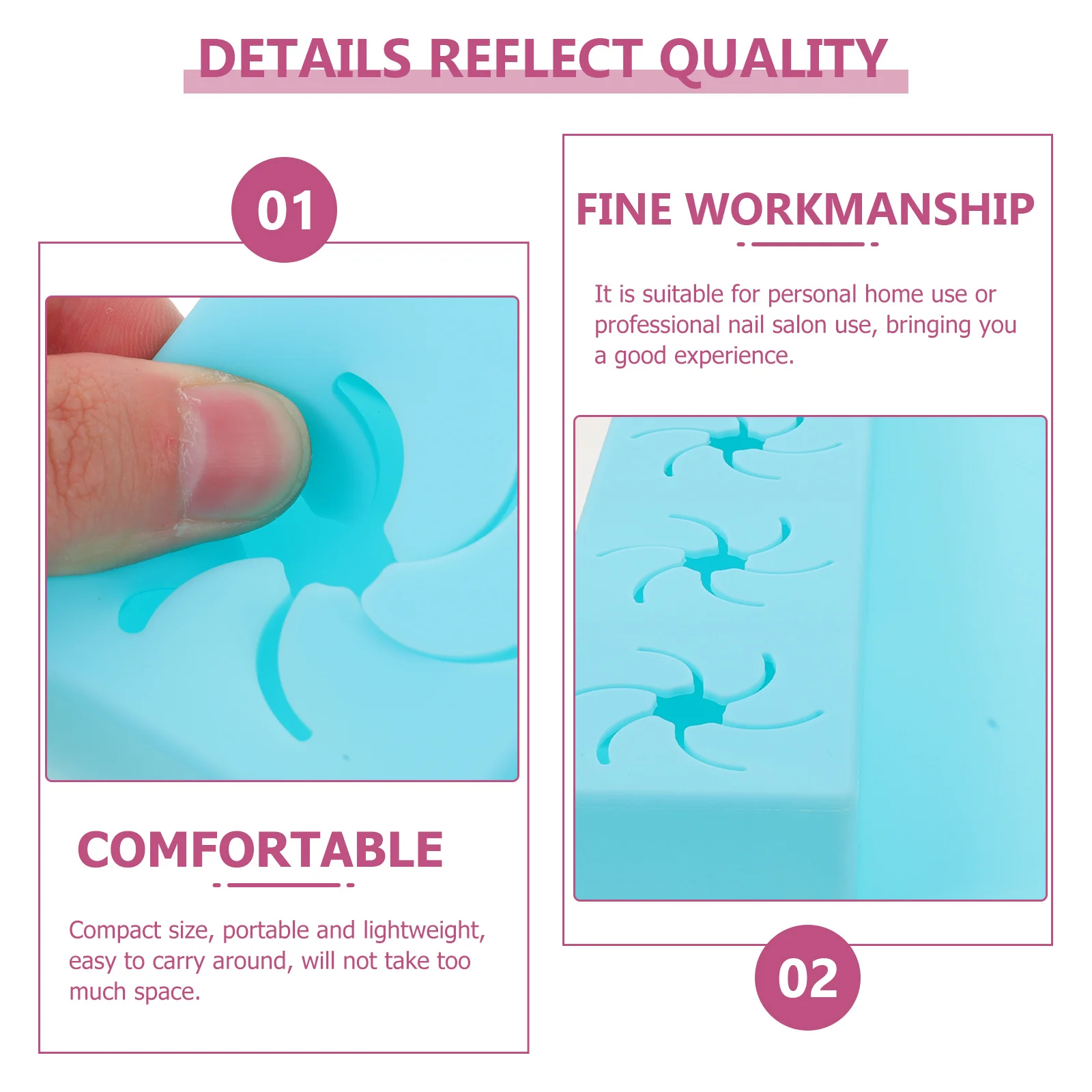 

Silicone Nail Polish Holder Organizer Unique Design Compact Portable Nail Polish Storage Rack for Home Salon Display