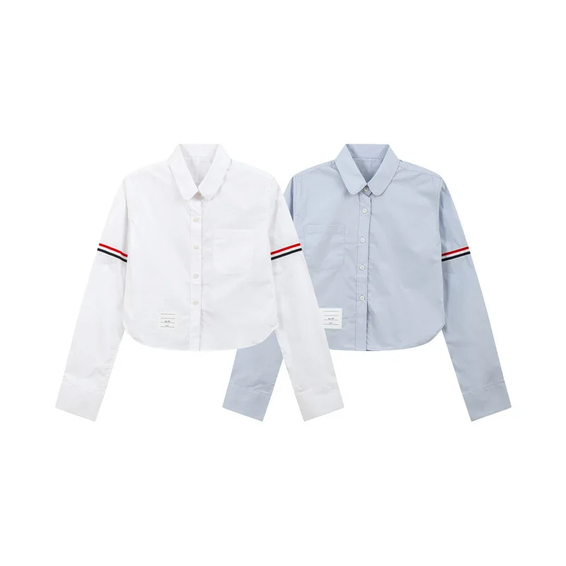 

JL New Women's Long Sleeve High Waist Shirt Fashionable Casual Style Cotton Moisture Wicking Thickened Autumn Collection