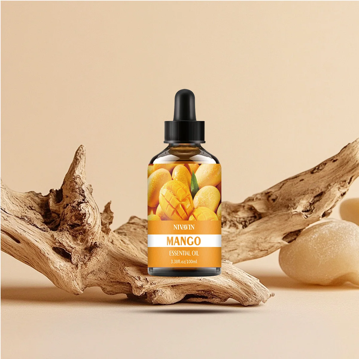 El aceite esencial de mango de 30 ml/60 ml/100 ml es adecuado para hidratación facial, hidratación, cuidado del cabello, cuidado de la piel y fabricación de perfumes.