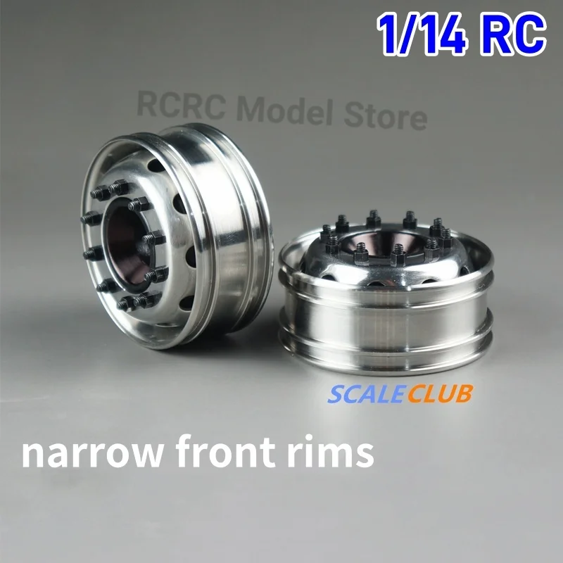 1:14 RC Toy Truck Universal Front Wide And Narrow Rims Hub For Tamiya 1/14 RC Tractor Truck Parts Accessories SCALECLUB G-FKJ-1